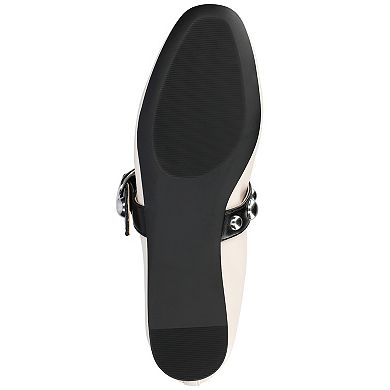 Journee Naveah Women's Studded Pointed Toe Casual Ballet Flats
