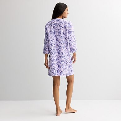 Women's Croft & Barrow® Quilted Zip Robe