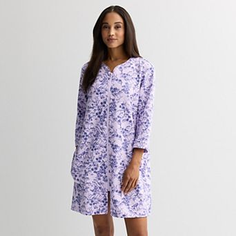 Women's Croft & Barrow® Quilted Zip Robe