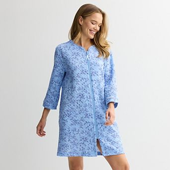 Women's Croft & Barrow® Quilted Zip Robe