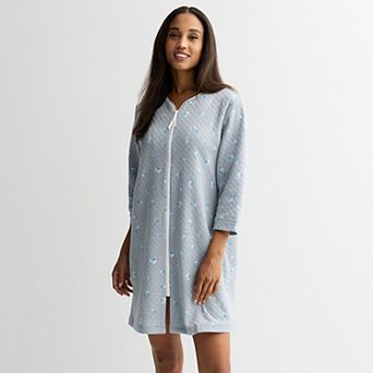Women's Croft & Barrow® Quilted Zip Robe