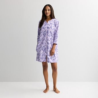 Petite Croft & Barrow® Quilted Zip Robe