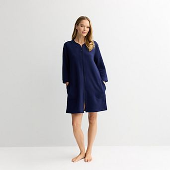 Petite Croft & Barrow® Quilted Zip Robe