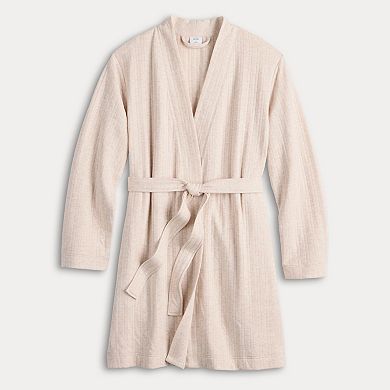 Women's Croft & Barrow Quilted Knit Wrap Robe