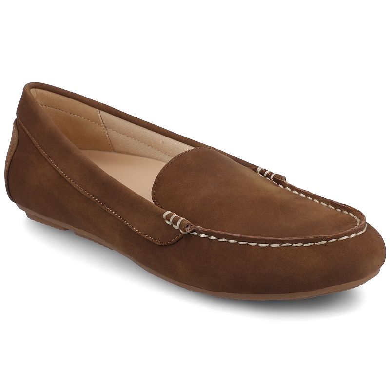 Journee Oreta Medium and Wide Width Women's Flexible Round Toe Loafers,