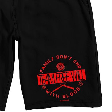 Men's Supernatural Team Free Will Pajama Shorts