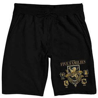 Men's The Godfather Five Families Honor Pajama Shorts