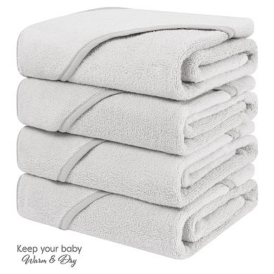 American Soft Linen Baby Cotton Hooded Cotton Towel Set