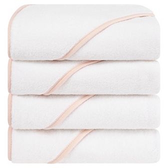 American Soft Linen Baby Cotton Hooded Cotton Towel Set