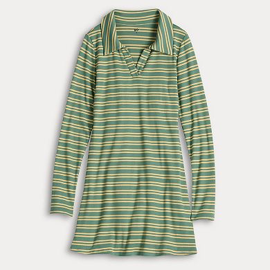 Juniors' SO® Long Sleeve Mini Polo Dress