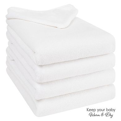 American Soft Linen Toddler Cotton Hooded Towel Set