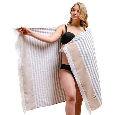 American Soft Linen 4-pc Peshtemal Beach Towels