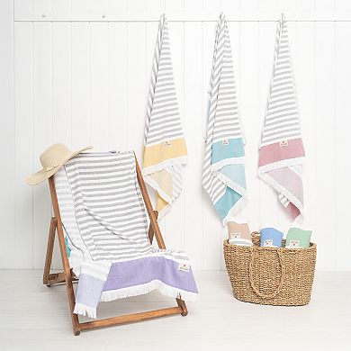 American Soft Linen 4-pc Peshtemal Beach Towels