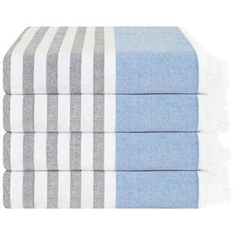 American Soft Linen 4 pc Peshtemal Beach Towel Set