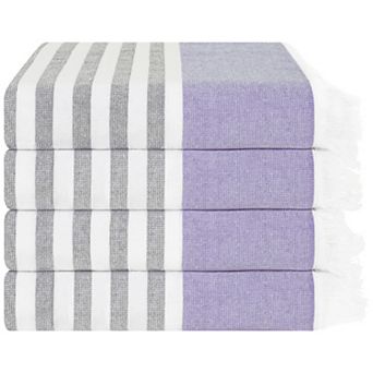 American Soft Linen 4 pc Peshtemal Beach Towel Set