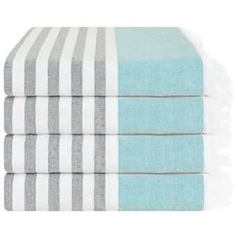 American Soft Linen 4 pc Peshtemal Beach Towel Set