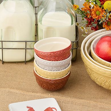 Certified International Vintage Farm Stoneware Set of 4 Prep Bowls