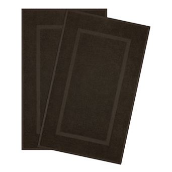 American Soft Linen Cotton 2 pc Bath Mat Set