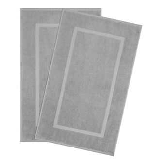 American Soft Linen Cotton 2 pc Bath Mat Set