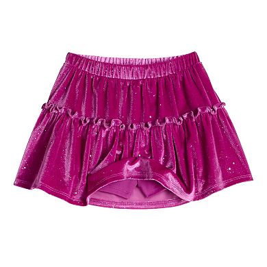 Girls 4-12 Jumping Beans® Velour Tiered Scooter Skirt