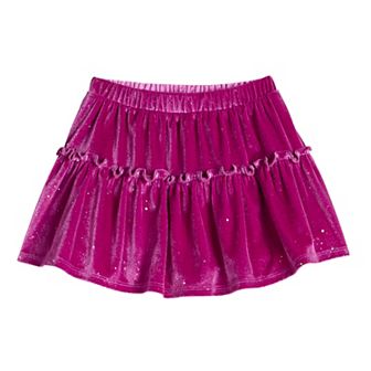 Girls 4-12 Jumping Beans® Velour Tiered Scooter Skirt