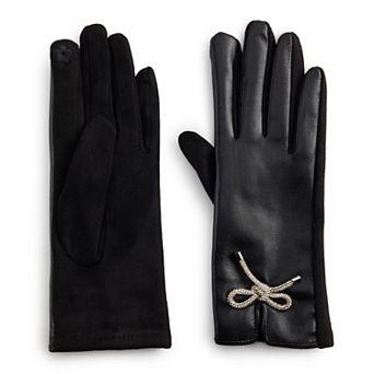 Women's Nine West Suede Glove With Bow Detail
