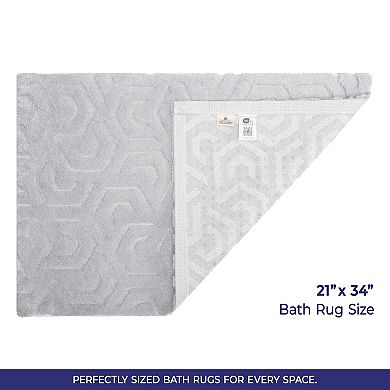American Soft Linen Non-Slip Bath Rug Decorative Bath Mat