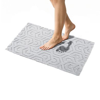 American Soft Linen Non-Slip Bath Rug Decorative Bath Mat