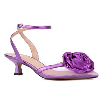 New York & Company® Violetta Women's Ankle Strap Kitten Heels