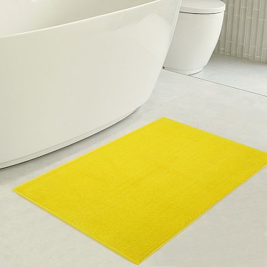 American Soft Linen Cotton Slip Reducer Bathroom Rug