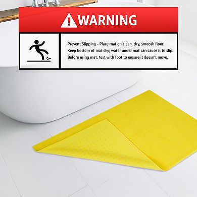 American Soft Linen Cotton Slip Reducer Bathroom Rug