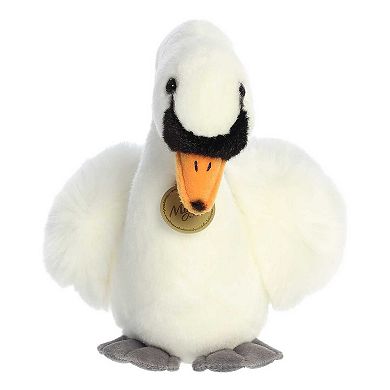 Aurora Medium White Miyoni 11" Swan Realistic Stuffed Animal