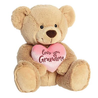 Aurora Medium Tan Spring 11" Love You Grandma Bear Vibrant Stuffed Animal