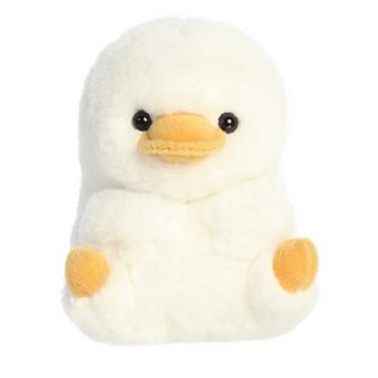 Aurora Mini White Rolly Pet 5" Delight Duck Playful Stuffed Animal