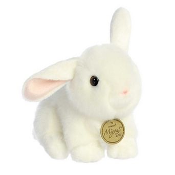 Aurora Small White Miyoni Tots 8" Playful Baby Bunny Adorable Stuffed Animal