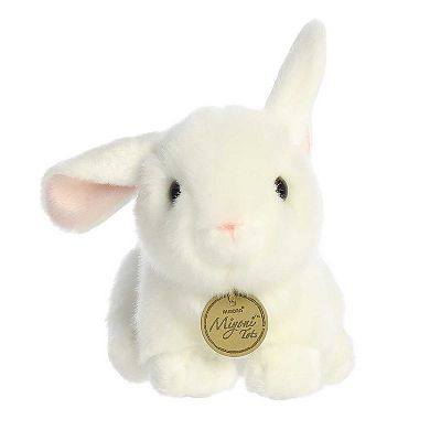 Aurora Small White Miyoni Tots 8" Playful Baby Bunny Adorable Stuffed Animal