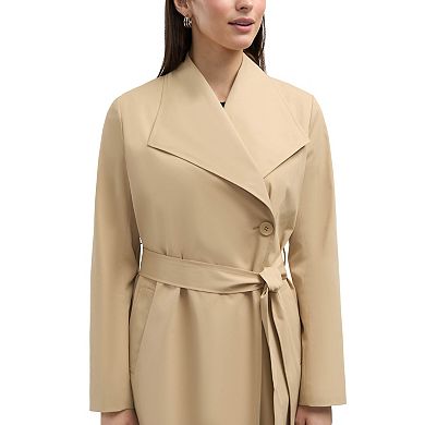 Women's Ellen Tracy Classic Long Trench Coat