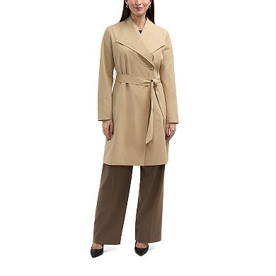 Women's Ellen Tracy Classic Long Trench Coat