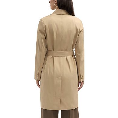 Women's Ellen Tracy Classic Long Trench Coat