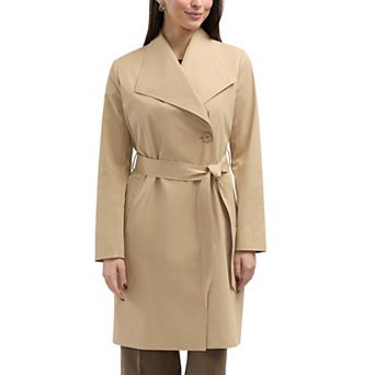 Women's Ellen Tracy Classic Long Trench Coat