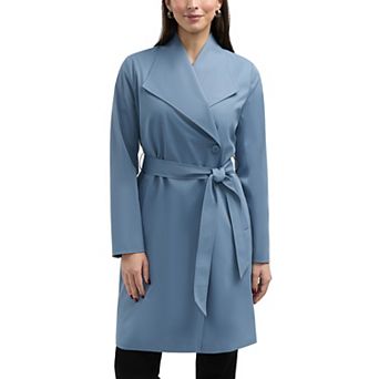 Women's Ellen Tracy Classic Long Trench Coat