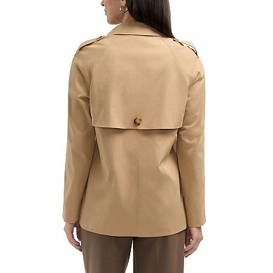 Women's Ellen Tracy Short Raglan Trench Coat