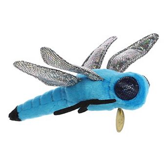 Aurora Medium Blue Miyoni 10.5" Blue Dasher Dragonfly Realistic Stuffed Animal