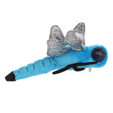 Aurora Medium Blue Miyoni 10.5" Blue Dasher Dragonfly Realistic Stuffed Animal