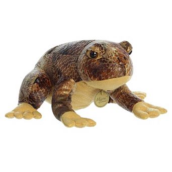 Aurora Medium Brown Miyoni 11" American Bullfrog Realistic Stuffed Animal
