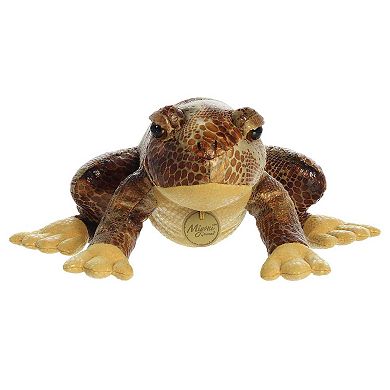 Aurora Medium Brown Miyoni 11" American Bullfrog Realistic Stuffed Animal