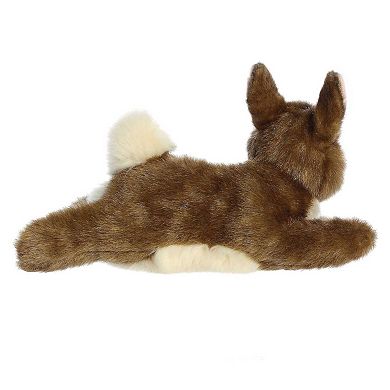 Aurora Medium Eastern Cottontail Miyoni 12" Resting Bunny Realistic Stuffed Animal