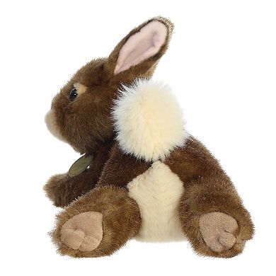 Aurora Medium Eastern Cottontail Miyoni 12" Resting Bunny Realistic Stuffed Animal