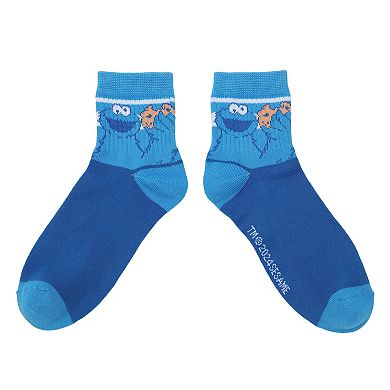 Women's Sesame Street 3-pk. Quarter Crew Socks