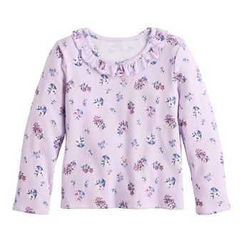 Baby & Toddler Girls Jumping Beans® Cozy Knit Ruffle Collar Long Sleeve Top